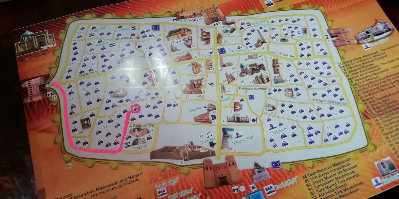 مبيت وإفطار خيوة Naqqosh المظهر الخارجي الصورة